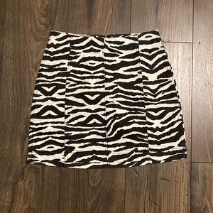 Zebra skirt